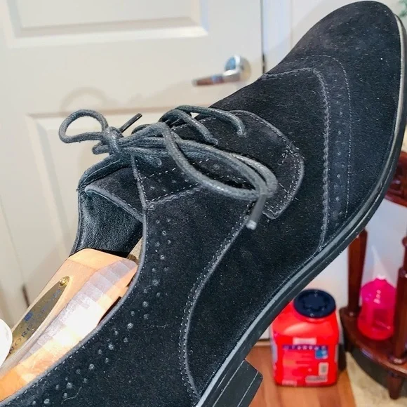 Bravo Faux Suede Dress Oxford Shoes. - Picture 12 of 13